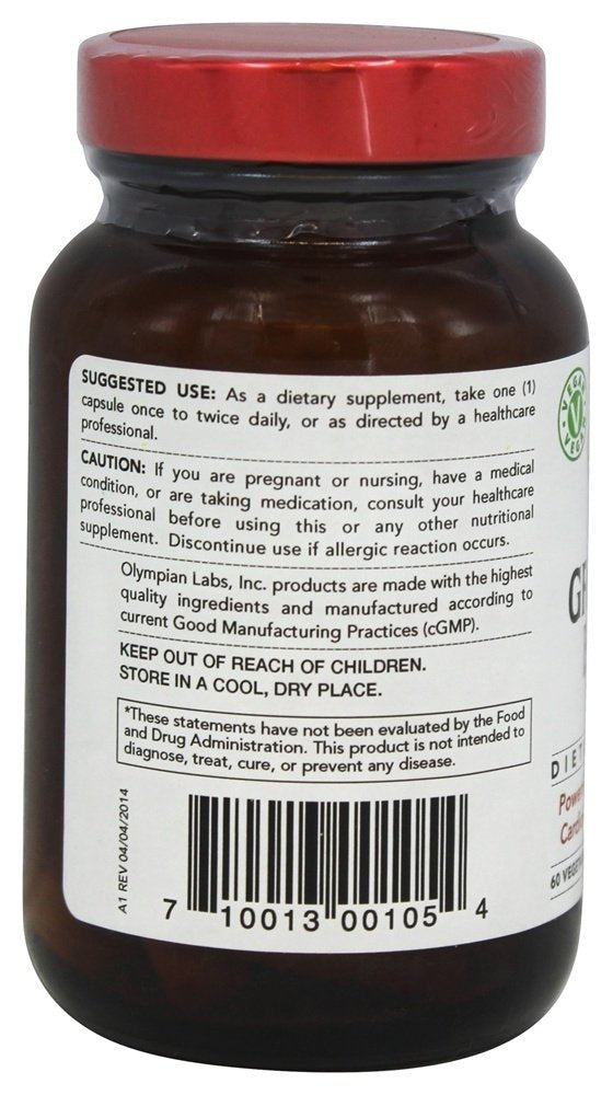 Olympian Labs Grape Seed Extract 95% Oligomeric Procyanidins with measuring spoon
