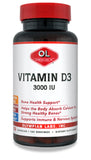 Olympian Labs Vitamin D3 3000 IU capsules front view