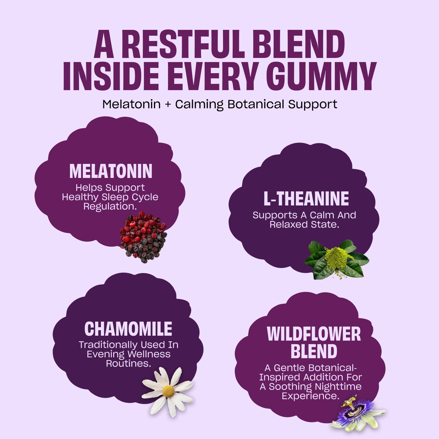 Olyvo Labs Melatonin Gummies packaging with mixed berry flavour