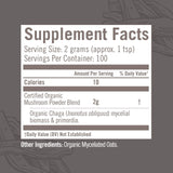 OM MUSHROOM SUPERFOOD Chaga Mushroom Powder mixed in smoothie