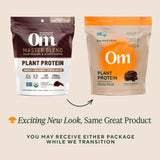 OM MUSHROOM SUPERFOOD Chocolate Protein 546g mixed in smoothie