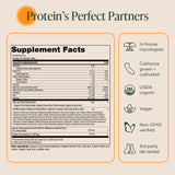 OM MUSHROOM SUPERFOOD Chocolate Protein 546g nutritional information