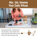 OM MUSHROOM SUPERFOOD Coffee Latte Blend canister side view