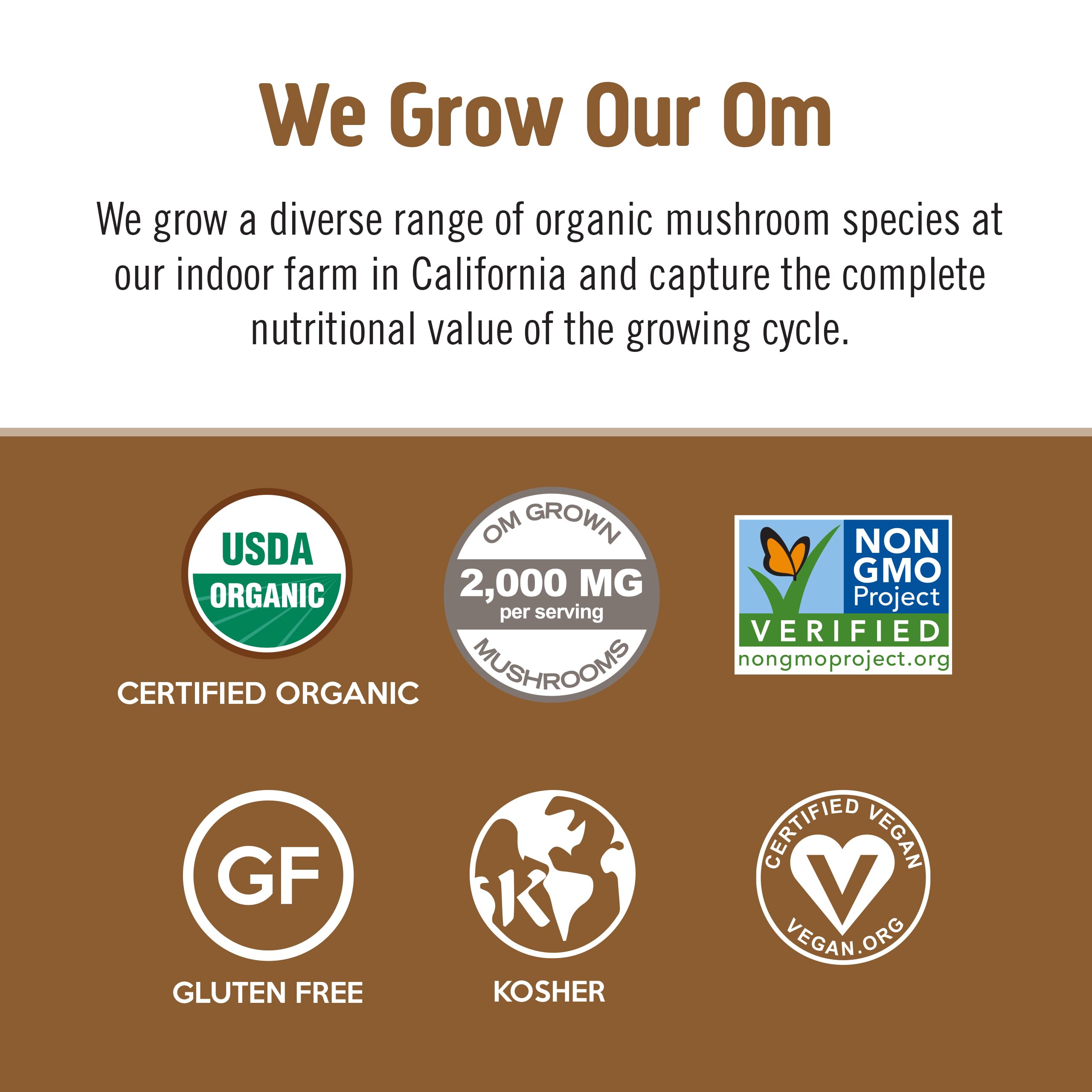 OM MUSHROOM SUPERFOOD Coffee Latte Blend ingredients list
