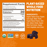OM MUSHROOM SUPERFOOD Cordyceps Gummies with other herbal supplements