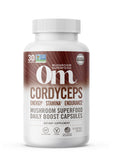 OM MUSHROOM SUPERFOOD Cordyceps Mushroom Capsules front view