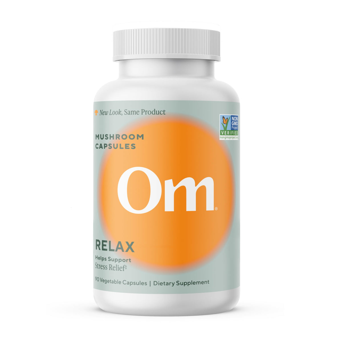 OM MUSHROOM SUPERFOOD daily wellness Formula Capsules bottle front view