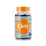 OM MUSHROOM SUPERFOOD daily wellness Gummies front view with blueberry flavour