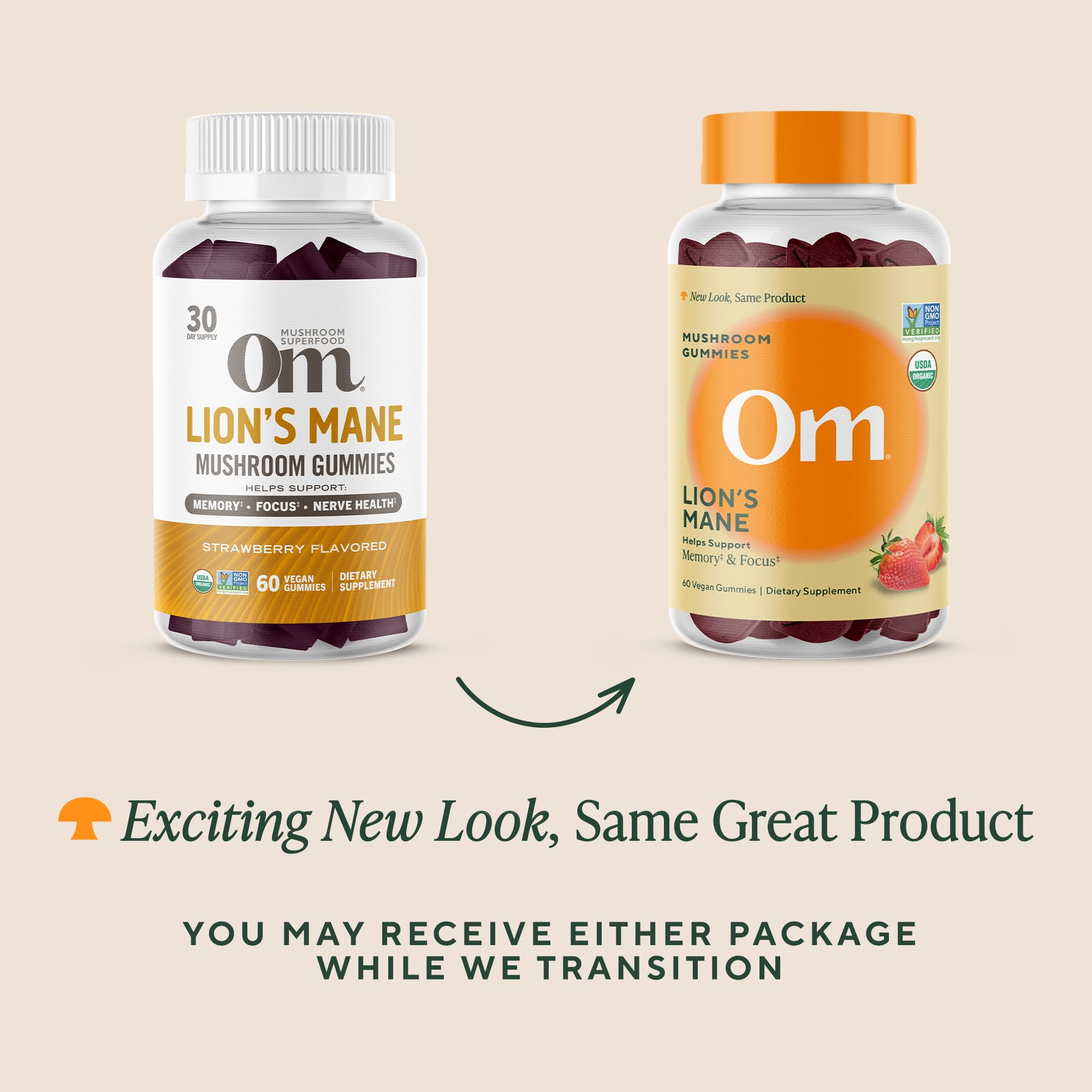 OM MUSHROOM SUPERFOOD Lion's Mane Gummies nutritional information