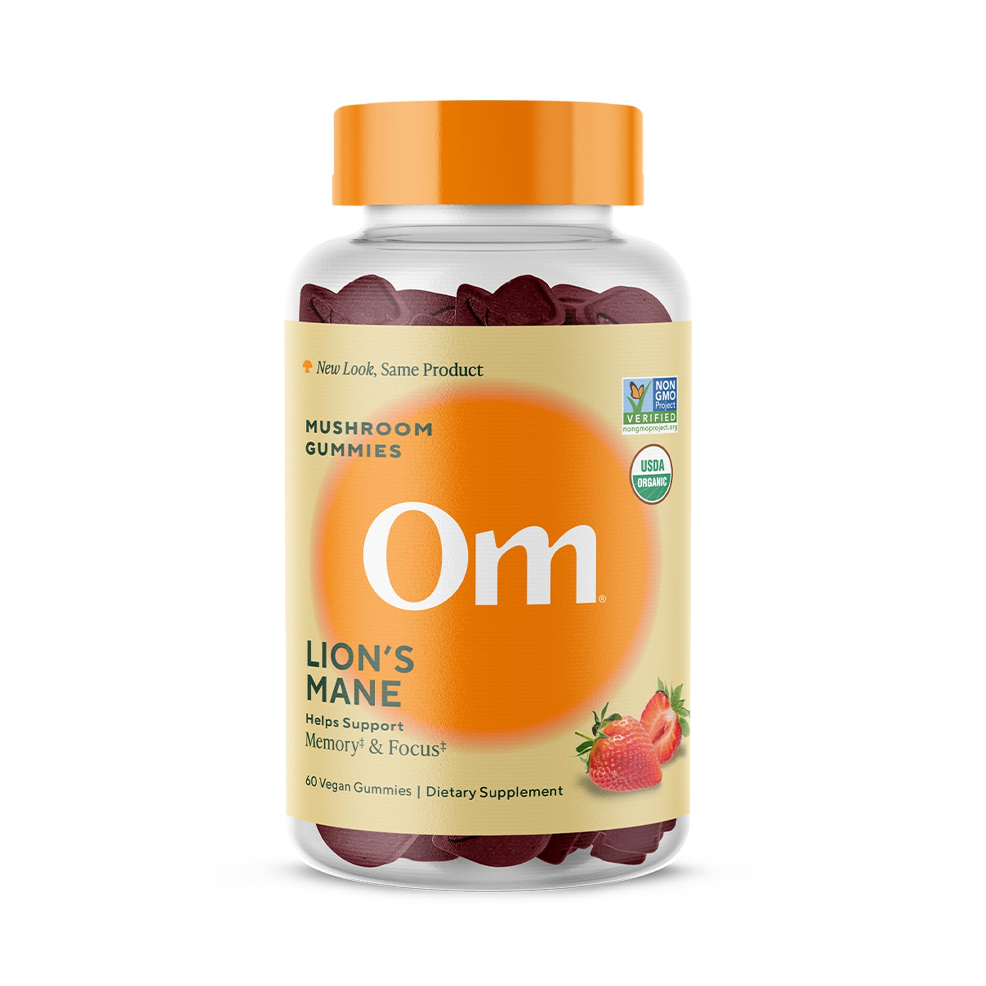 OM MUSHROOM SUPERFOOD Lion's Mane Gummies packaging front view