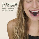 OM MUSHROOM SUPERFOOD Lion's Mane Gummies with fresh strawberries