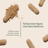 OM MUSHROOM SUPERFOOD Lion's Mane Mushroom Capsules side view