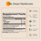 OM MUSHROOM SUPERFOOD Lion's Mane Mushroom Capsules with measuring spoon