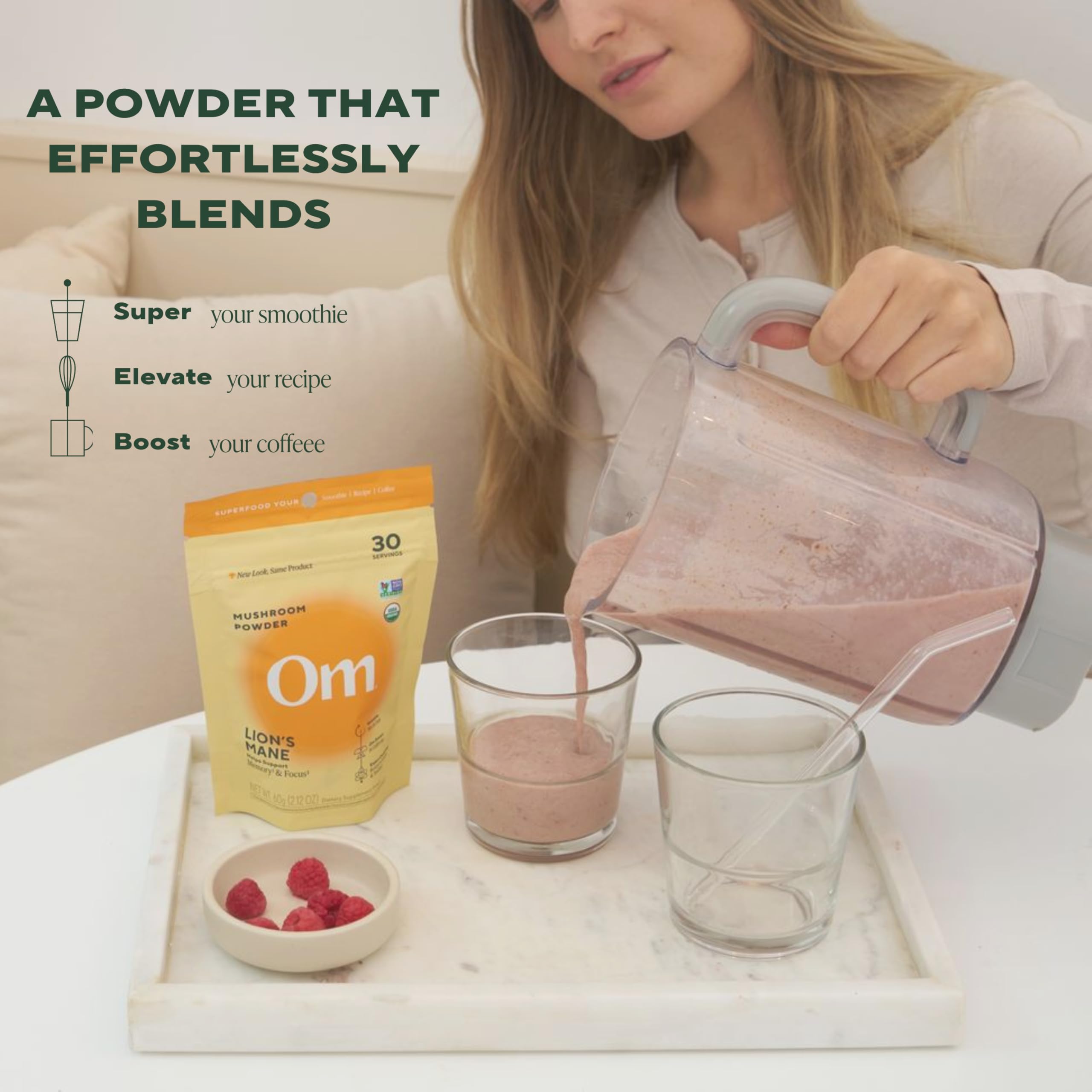 OM MUSHROOM SUPERFOOD Lion's Mane Mushroom Powder ingredients list
