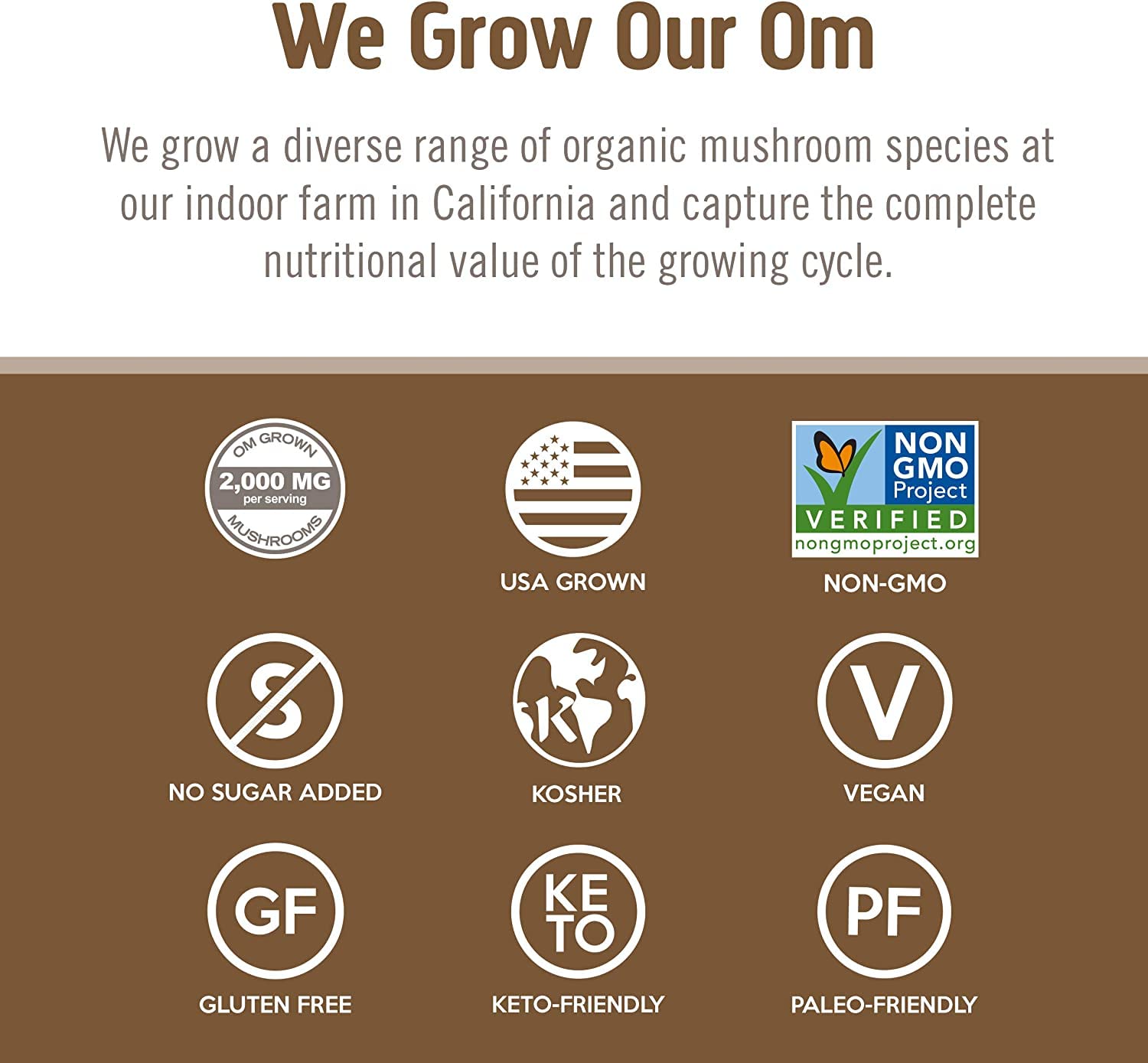 OM MUSHROOM SUPERFOOD Mushroom Blend Capsules close-up