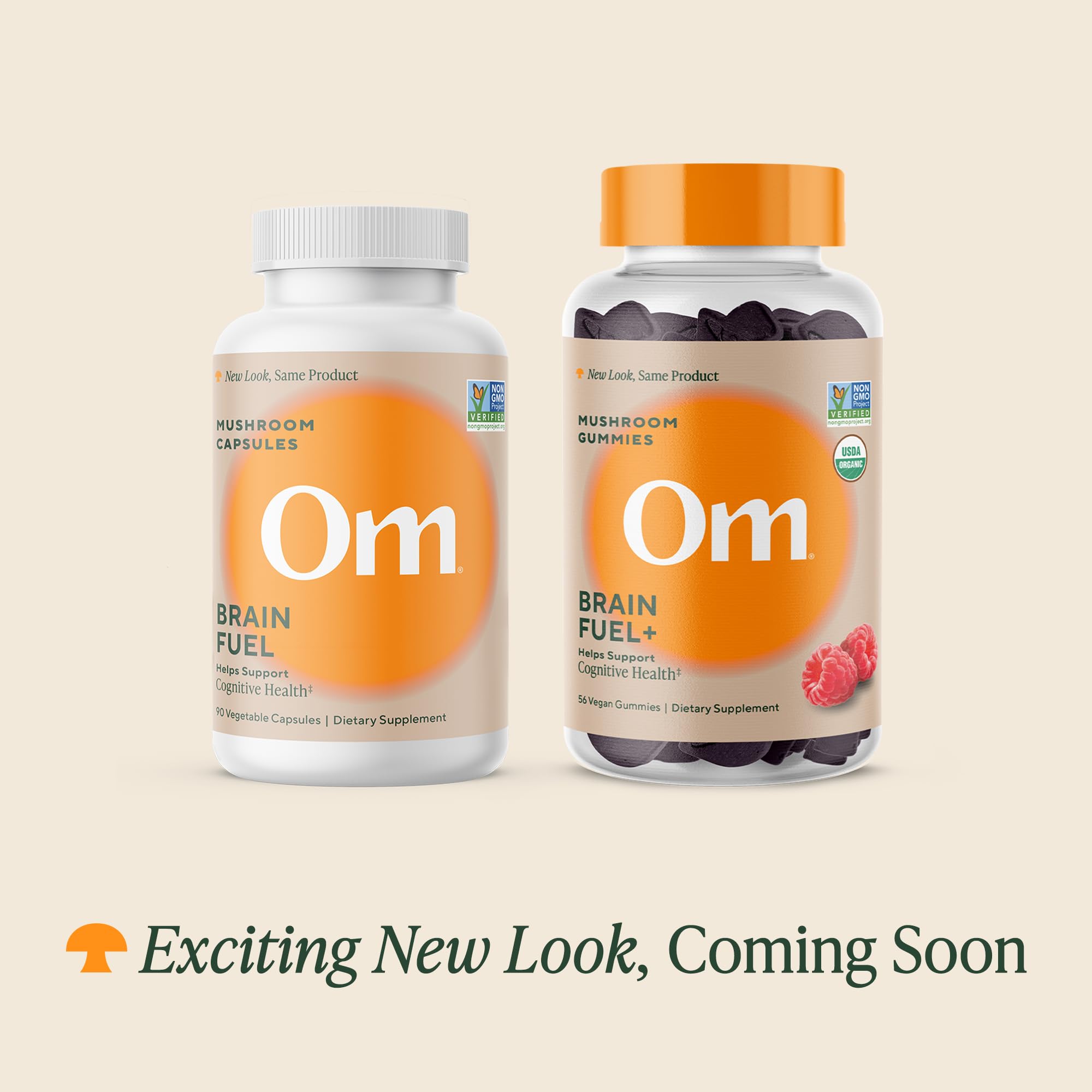 OM MUSHROOM SUPERFOOD Mushroom Blend Capsules side view