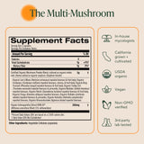 OM MUSHROOM SUPERFOOD Organic Mushroom Supplement with measuring spoon