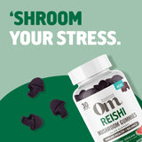 OM MUSHROOM SUPERFOOD Reishi Gummies in a bowl
