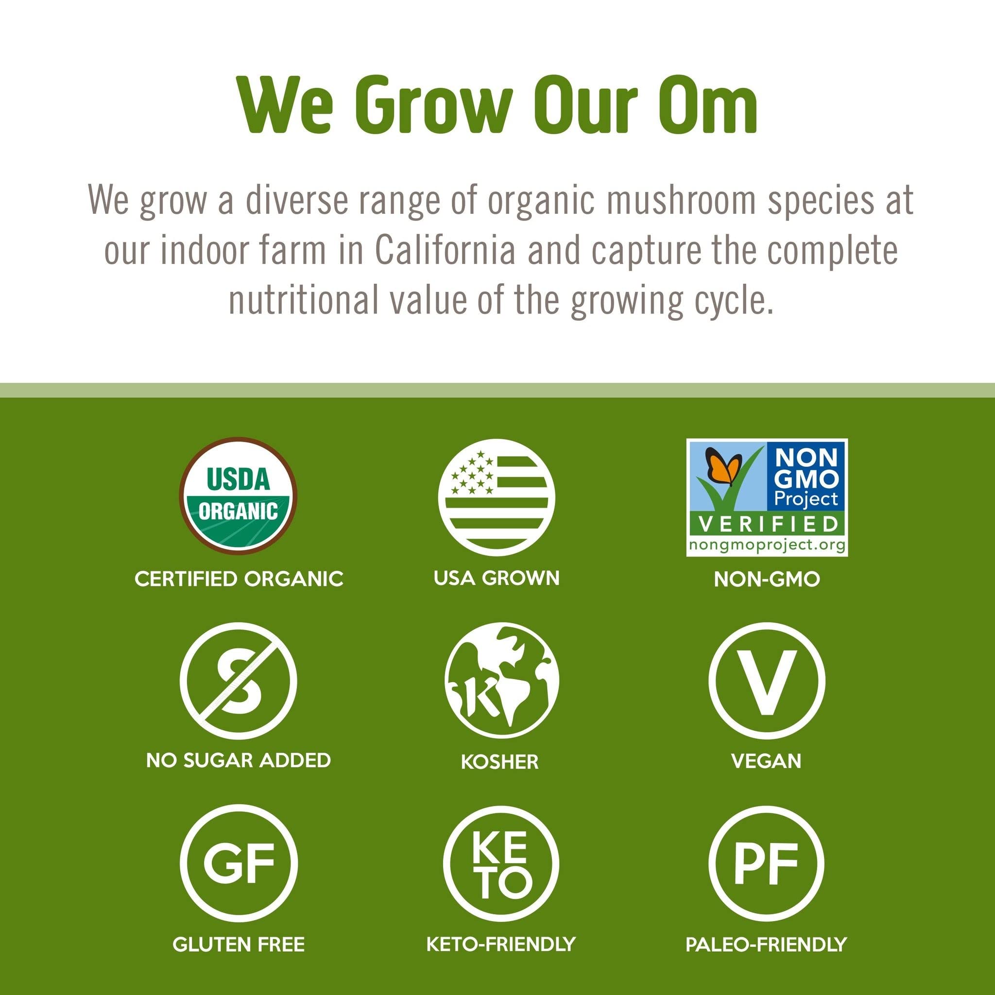 OM MUSHROOM SUPERFOOD Reishi Mushroom Powder ingredients list