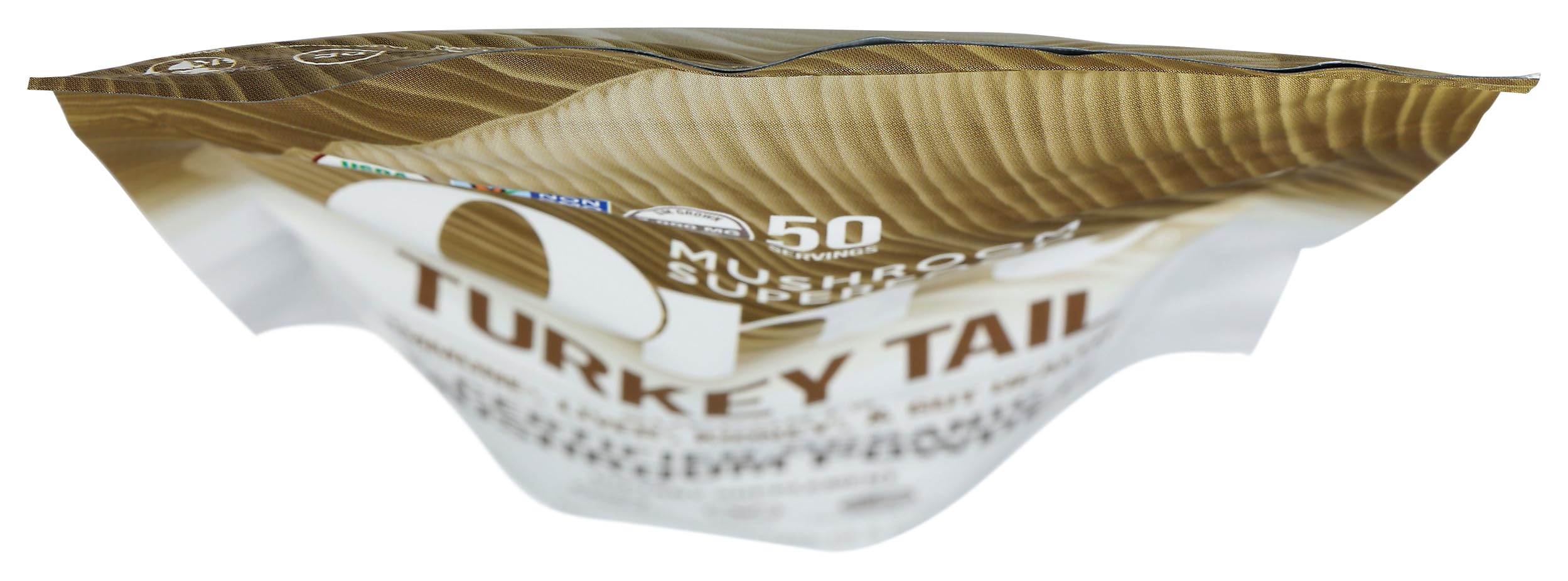 OM MUSHROOM SUPERFOOD Turkey Tail Mushroom Powder in smoothie