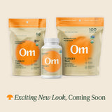OM MUSHROOM SUPERFOOD Turkey Tail Powder scoop showing powder
