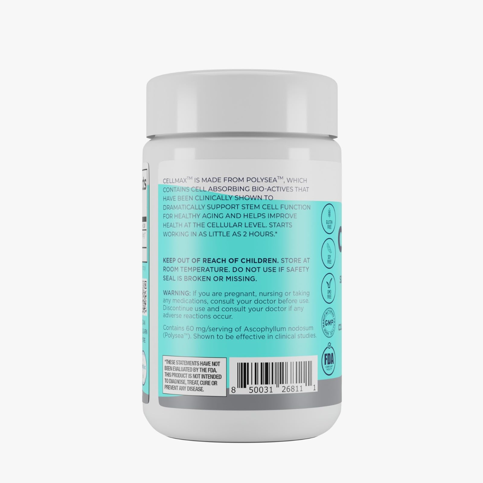 Omax3 Daily Wellness Capsules back view with ingredient list