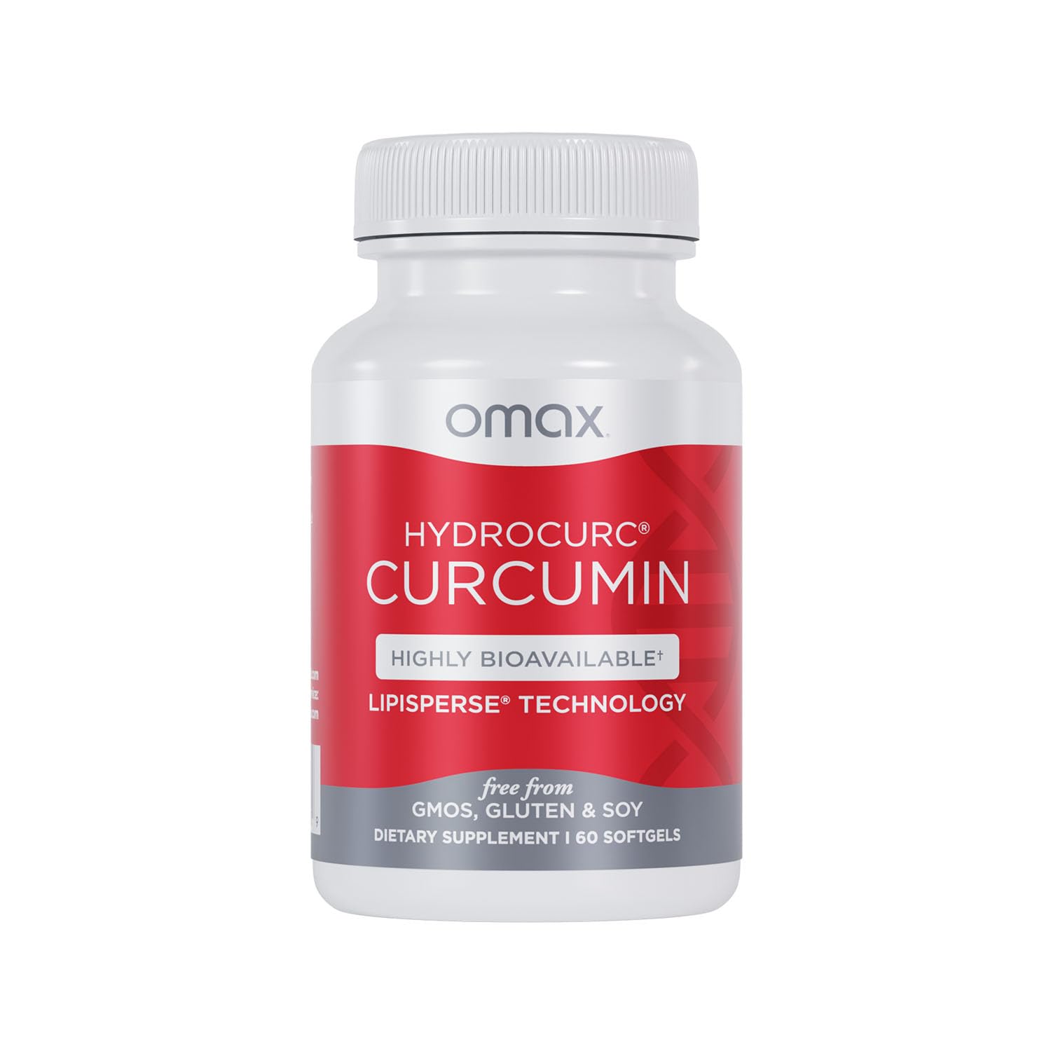 Omax3 Turmeric Curcumin Supplement 60 Softgels front view