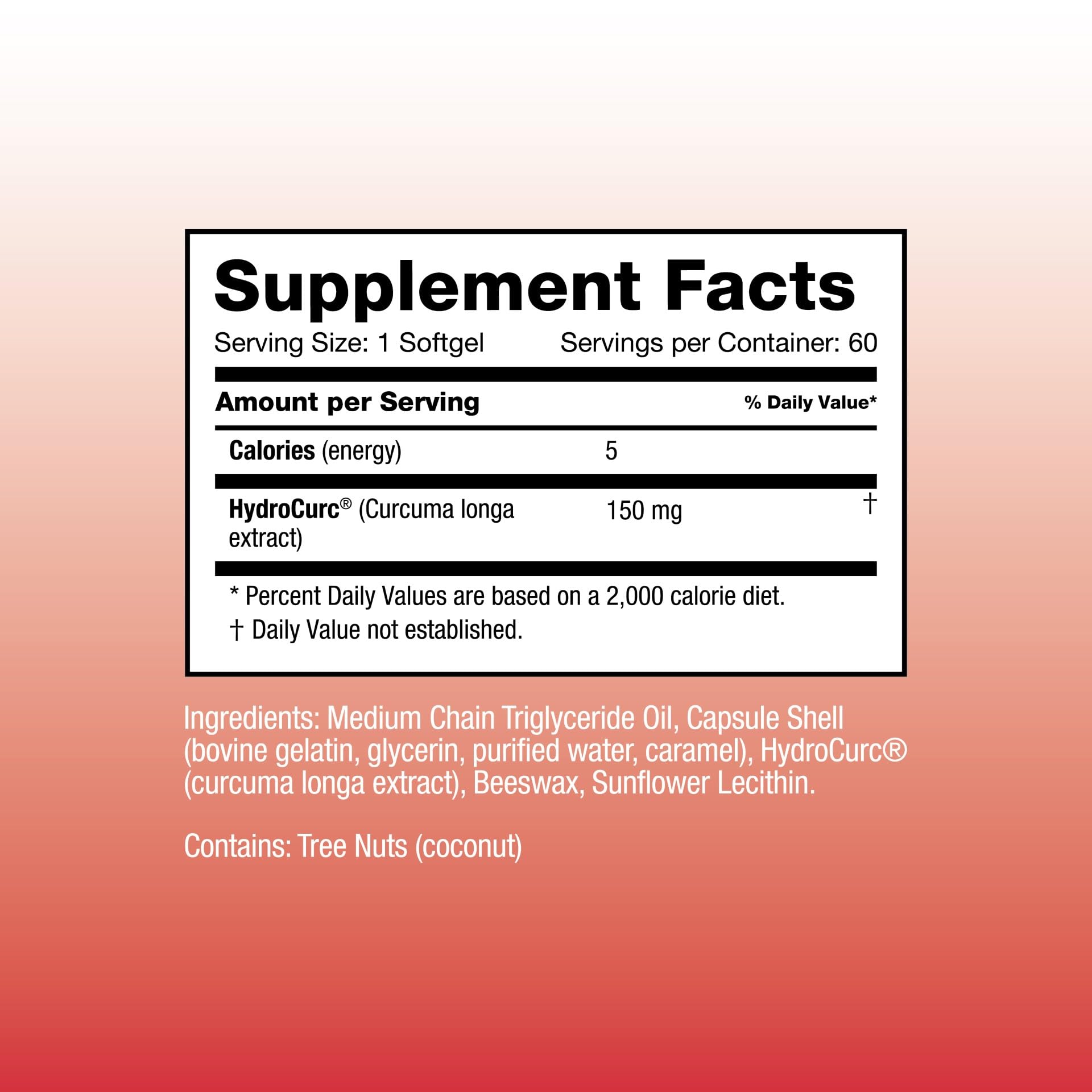 Omax3 Turmeric Curcumin Supplement packaging details