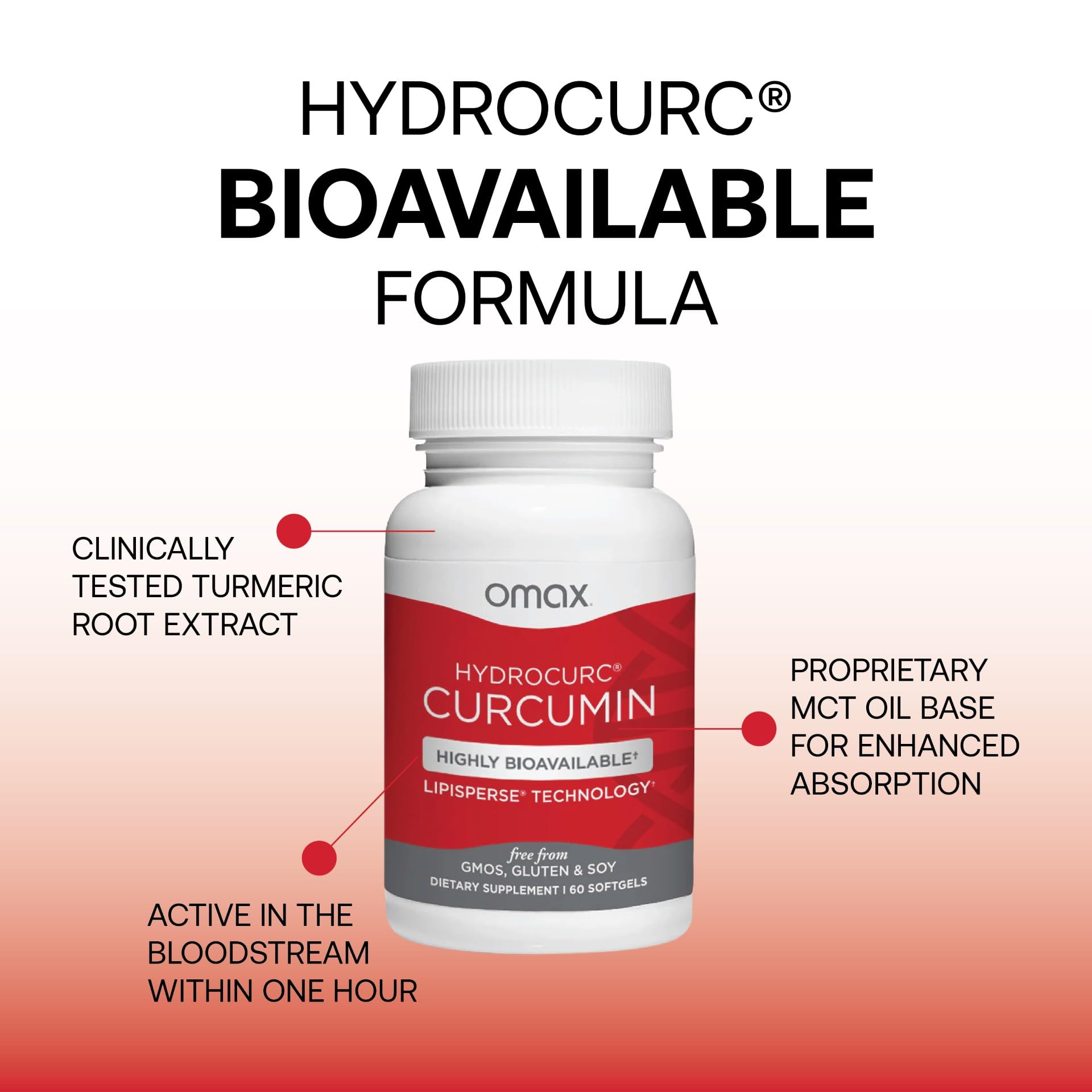 Omax3 Turmeric Curcumin Supplement softgel close-up