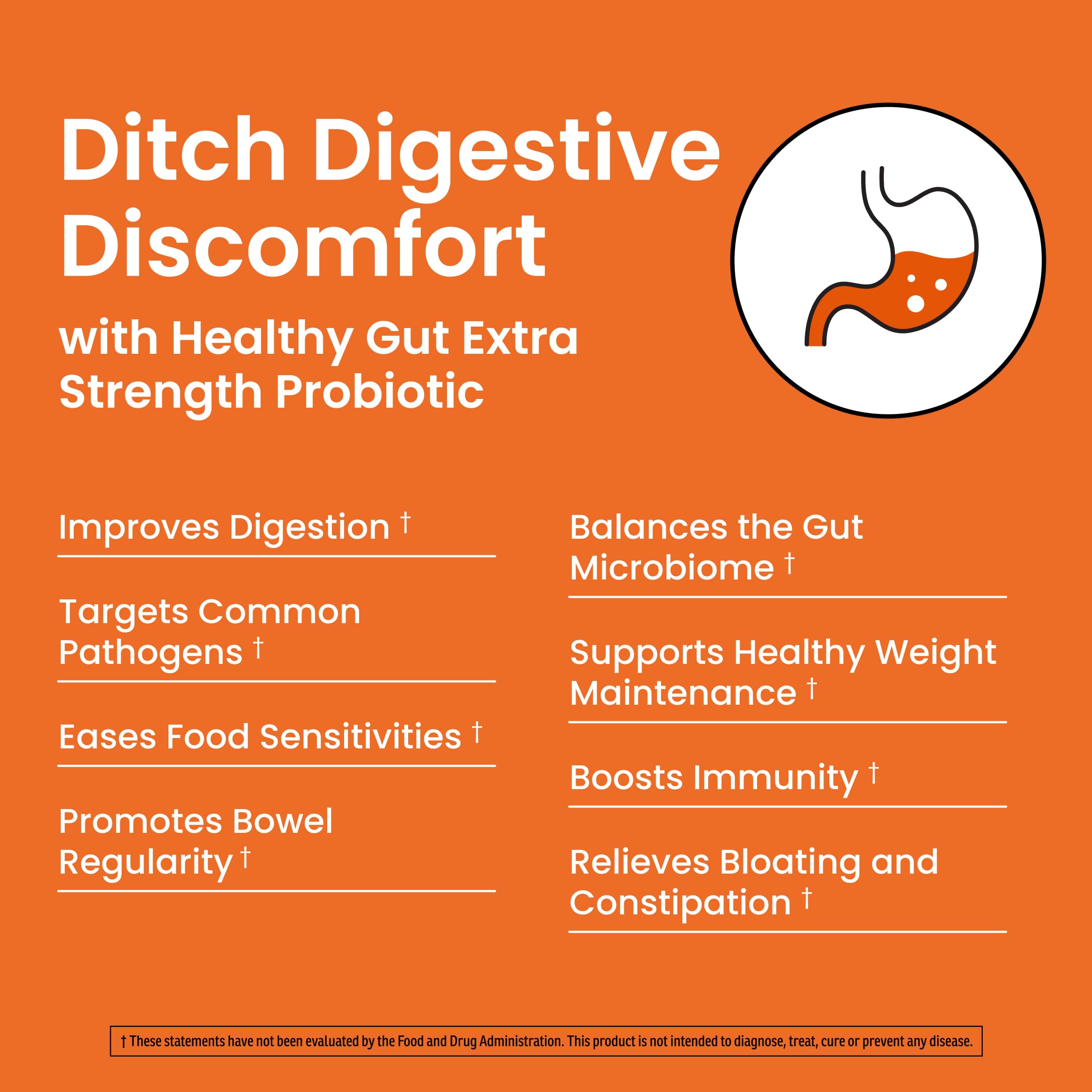 Ombre Healthy Gut Probiotic bottle with label