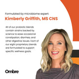 Ombre Healthy Gut Probiotic capsules with fresh vegetables