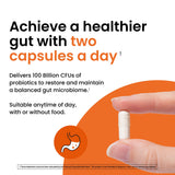 Ombre Healthy Gut Probiotic capsules with measuring spoon