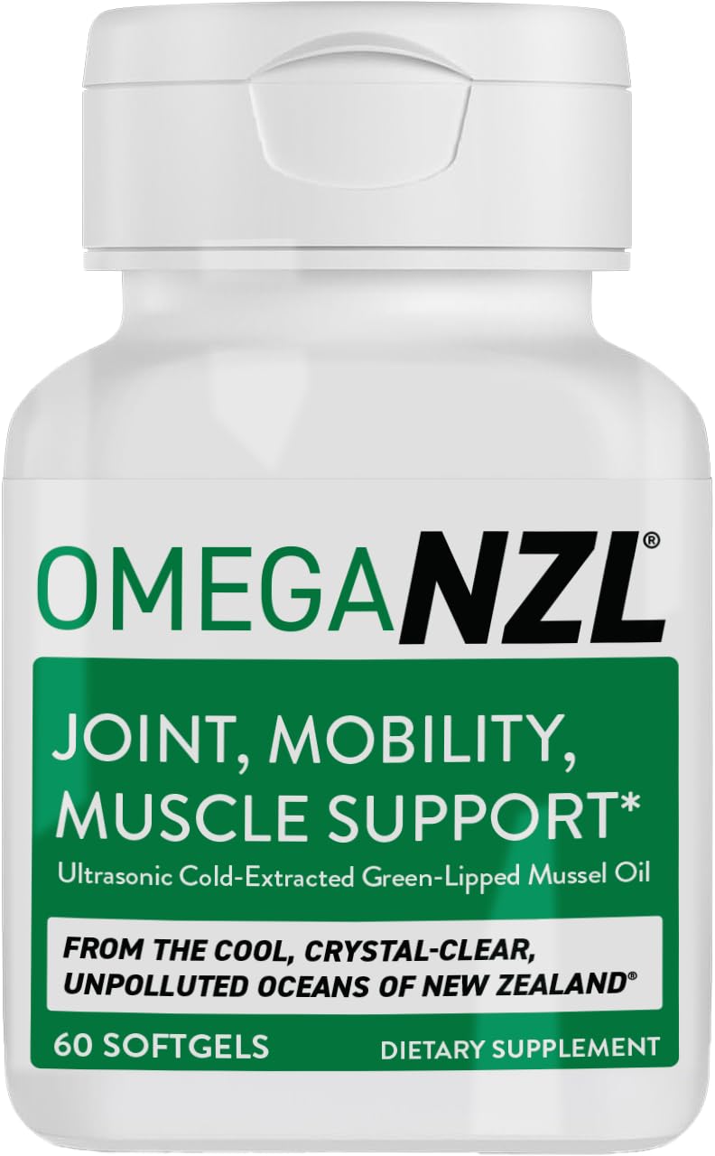 OMEGANZL Omega-3 Green-Lipped Mussel Oil Capsules front view