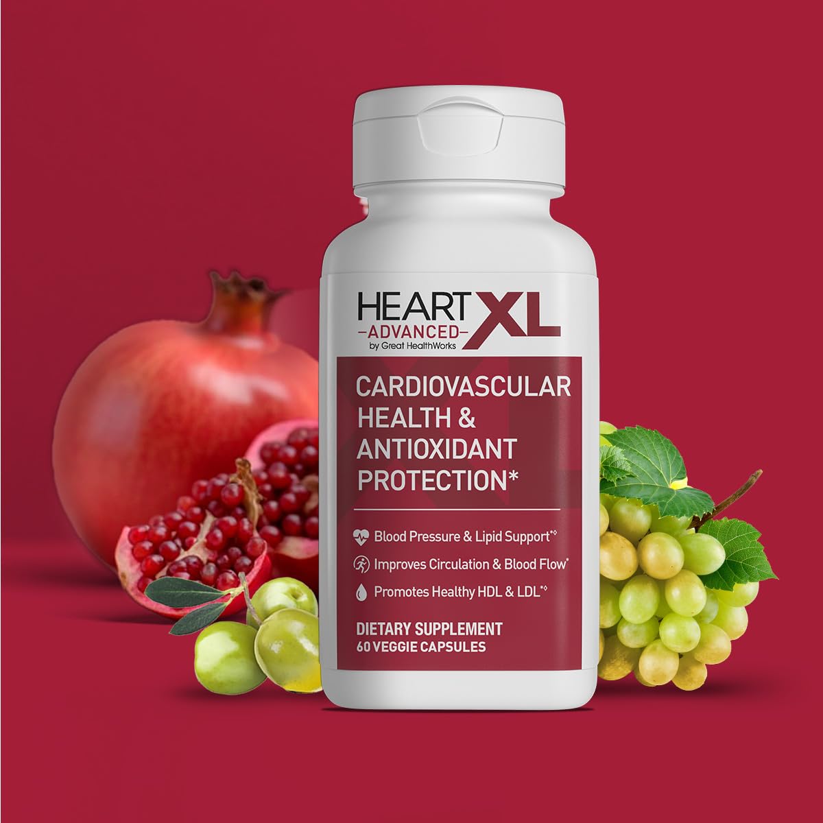 OmegaXL HeartXL Advanced Grape Seed Extract capsules