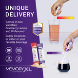 OmegaXL MemoryXL stick packs displayed with water
