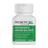 OmegaXL Prebiotic Supplement bottle with capsules displayed