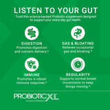OmegaXL Prebiotic Supplement capsule close-up