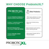 OmegaXL Prebiotic Supplement packaging side view