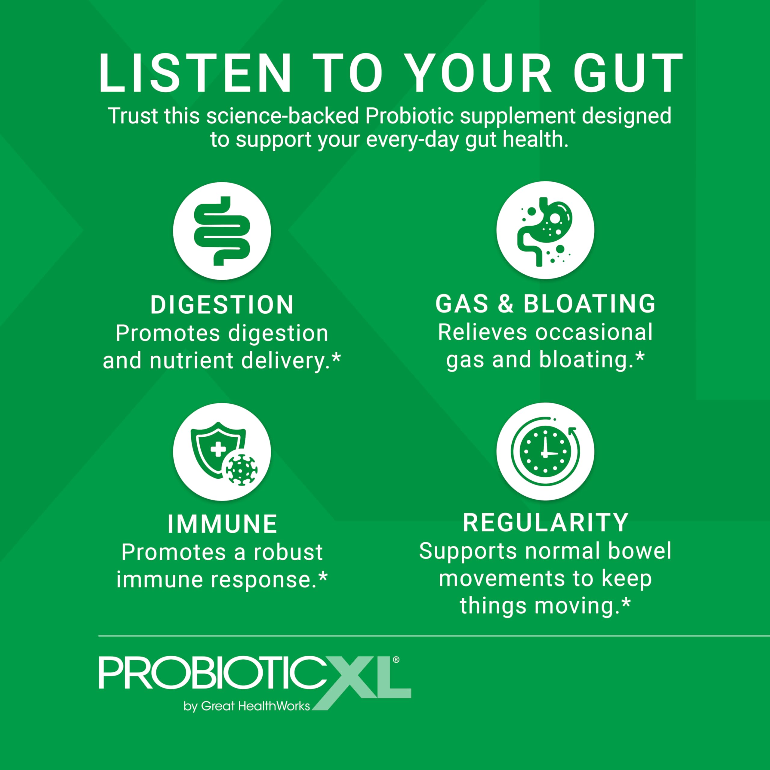 OmegaXL ProbioticXL capsules with flip-top closure