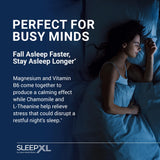 OmegaXL SleepXL supplement side view with dosage information