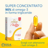 OMEGOR Vitality 1000 Omega-3 Fish Oil Capsules blister pack