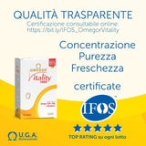 OMEGOR Vitality 1000 Omega-3 Fish Oil softgel capsule close-up