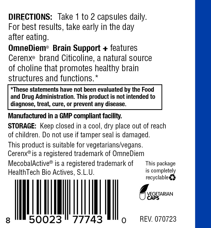 Omne Diem Blended Vitamin & Mineral Supplement on a wooden table