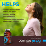 OmniBiotics Cortisol daily wellness ingredients list on packaging