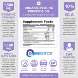 OmniBiotics Evening Primrose Oil 1500mg side view