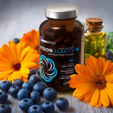 OmniBiotics Eye Support Capsules on a wooden table