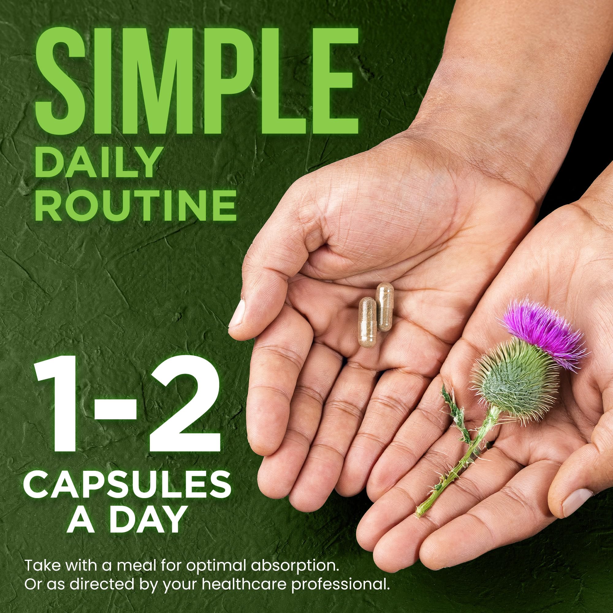 OmniBiotics Milk Thistle 1500mg Organic Capsules packaging