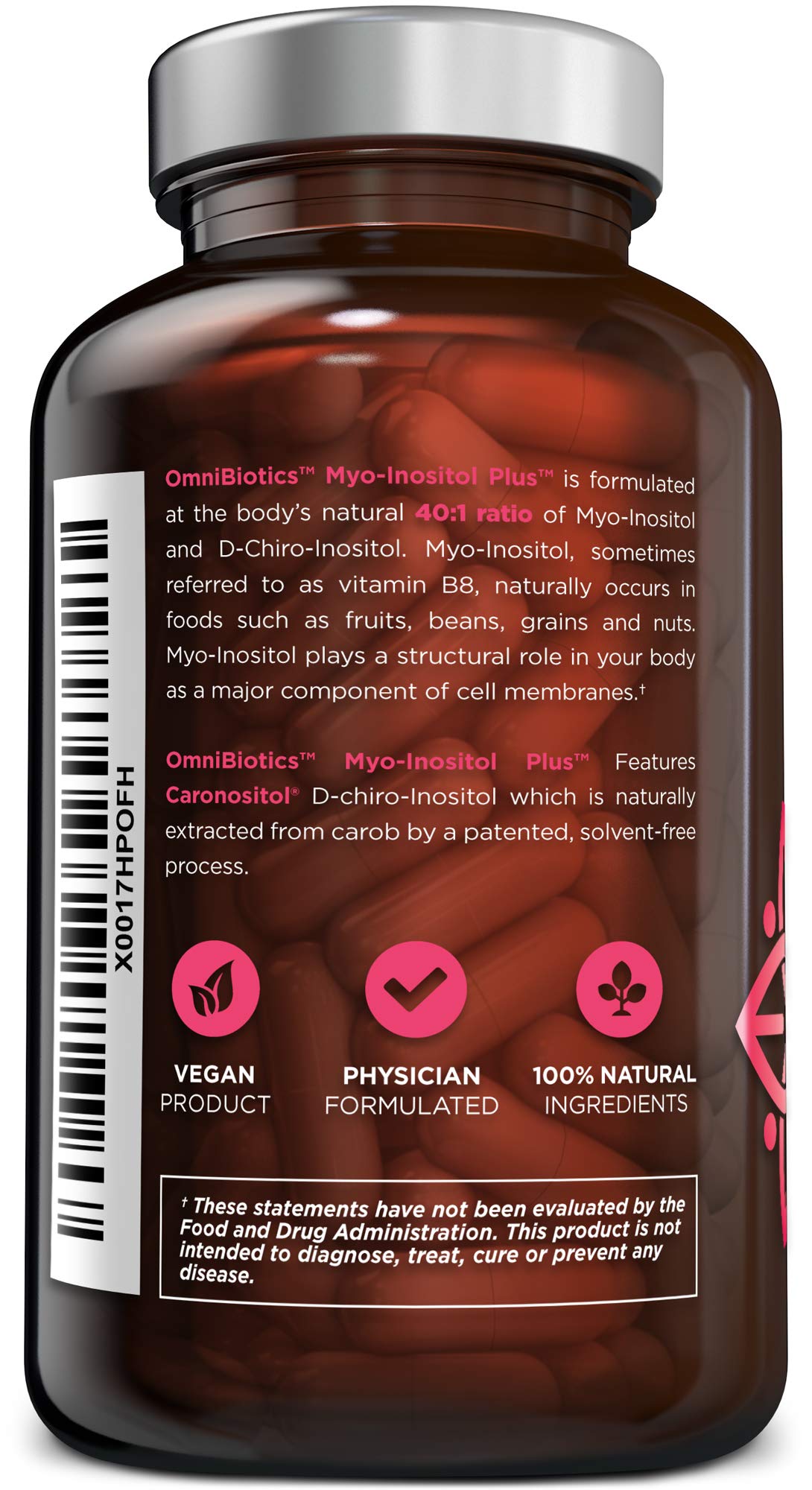 OmniBiotics Myo-Inositol and D-Chiro-Inositol supplement packaging