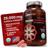 OmniBiotics Organic Cranberry 25:1 Concentrate 120 Capsules front view