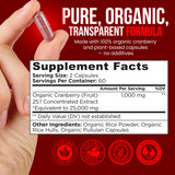 OmniBiotics Organic Cranberry 25:1 Concentrate capsules close-up